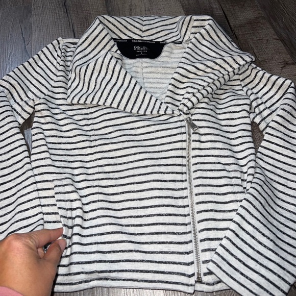 Calvin Klein Womens Small Performance Full Off-Center Zip Spread Collar jacket - Picture 2 of 7